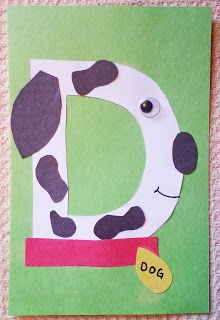 D Is For Dog Craft, Letter D Crafts, Preschool Letter Crafts, D Is For Dog, Dog Template, Alphabet Crafts Preschool, Abc Crafts, Dog Craft, Alphabet Letter Crafts