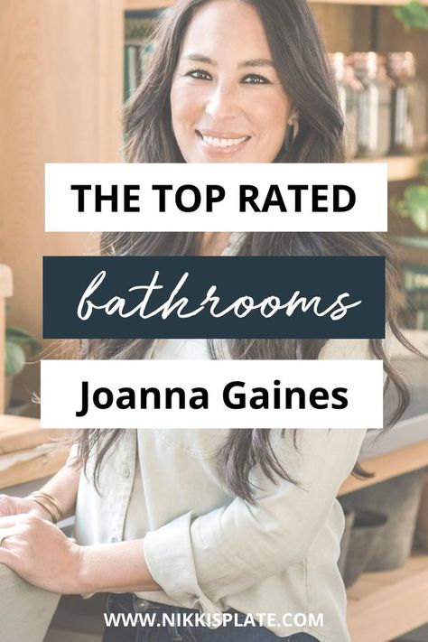 13 Best Bathrooms by Joanna Gaines; Fixer upper’s top bathroom renovations by Joanna and chip Gaines! These rustic, country with hints of modern perfection bathrooms are everything Joanna Gaines Bathroom Vanity, Joanna Gaines Best Bathrooms, Johanna Gaines Bathrooms, Wood Vanities Bathroom Joanna Gaines, Bathroom Ideas Mcgee, How To Style A Black And White Bathroom, Joanna Gaines Small Bathroom Ideas, Joanna Gaines Terracotta Floor, Magnolia Paint Colors Joanna Gaines Bathroom