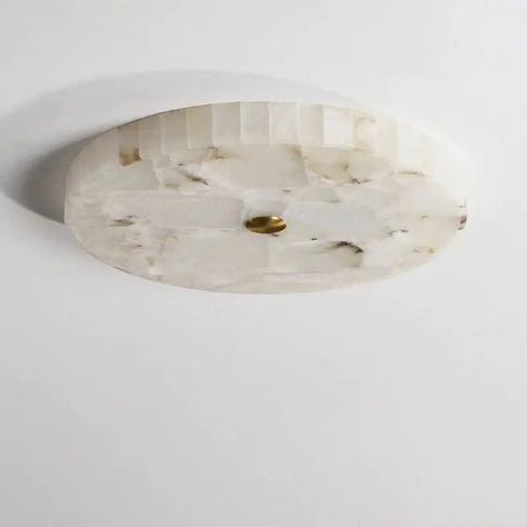 Lighten any room with this warm, stylish Round Alabaster Flush Mount Ceiling Lamps. Crafted from pure alabaster and designed to fit in any room, this lamp is perfect for adding atmosphere and elegance. Dimensions： 15.75" D x 1.97" H(40cm D x 5cm H) 19.68" D x 1.97" H(50cm D x 5cm H) 23.62" D x 1.97" H(60cm D x 5cm H) Specification： Material: Metal, Natural Alabaster from Spain Finish: Brass (Optional: Black, White, Bronze, Nickel, Chrome, Silver) Voltage: AC110V-220V Light Source: LED Lamp Light Alabaster Flush Mount, Marble Ceiling Light, Round Flush Mount Ceiling Light, Ceiling Light Bathroom, Alabaster Ceiling Light, Alabaster Flush Mount Light, Crystal Flush Mount Light, Marble Flush Mount Light, Organic Flush Mount Light