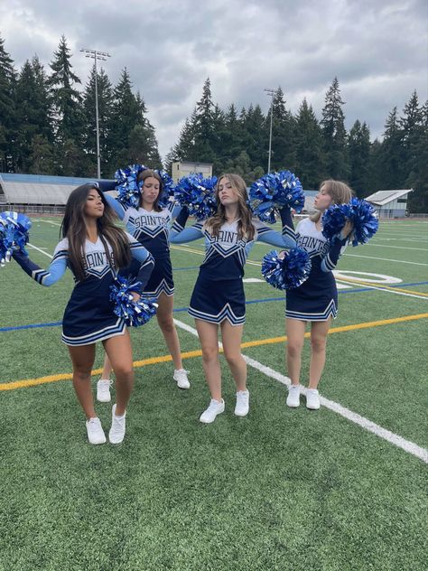 Cheer Outfit Aesthetic, Cheerleading Outfits High School, Chearleder Outfit Aesthetic, Blonde Cheerleader Aesthetic, Cheer Uniform Aesthetic, Highschool Cheer Uniforms, Cheer Girl Aesthetic, Cheerleader Aesthetic Outfit, Cheer Outfits For School