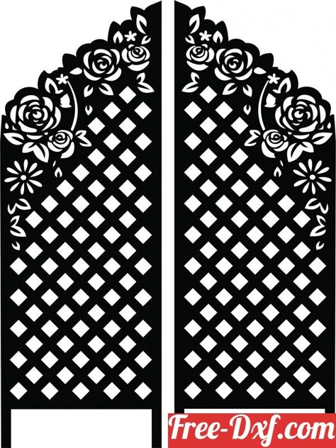 Free Dxf Files Cnc, Decorative Screen Doors, Wall Screen, Wood Laser Ideas, Decorative Screen Panels, Gate Designs Modern, Jaali Design, Pvc Pipe Crafts, Screen Pattern