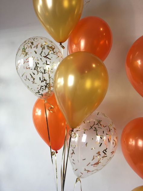 Orange And Gold Birthday Party, Orange Birthday Theme Ideas, Orange White And Gold Decorations, Orange And Beige Party Decor, Orange And Gold Birthday Decorations, Orange And Gold Party Decor, Orange And White Party Decor, Orange Birthday Aesthetic, Sweet 16 Orange Theme