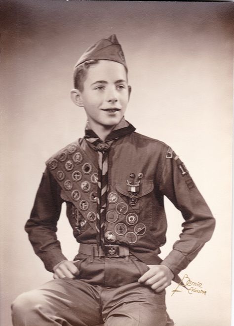 Circa 1950s-early 60s Eagle Scout Photo. Vintage Fitted Camp Collar Shirt, Harrison Marks, Boy Scout Uniform, Eagle Scout Badge, Boy Scout, Boy Scouts Eagle, Sea Explorer, Eagle Scouts, Scout Uniform