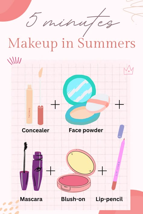 No Makeup Makeup Essentials, Easy No Makeup Makeup, No Makeup Looks Natural, Minimum Makeup Look, Highschool Makeup, Basic Makeup For Beginners, Summer Makeup Routine, 2023 Review, Makeup For Summer