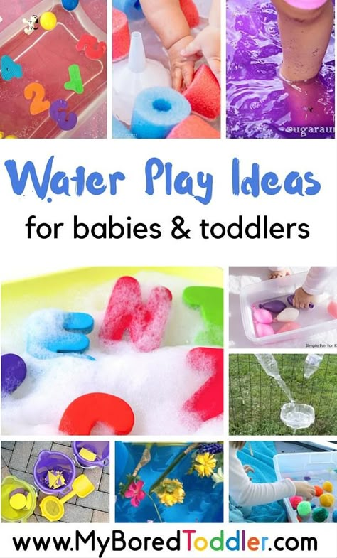 Water Play Activities for Babies and Toddlers (that older kids would surely enjoy!) Water Play Ideas, Water Play Activities, Activities For Babies, Water Table, Baby Activities, Toddler Snacks, Toddler Play, Toddler Fun, Water Play