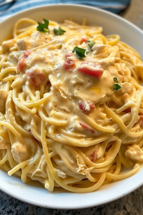 Chicken N Noodles Crockpot, Chicken Spaghetti Crockpot Recipes, Chicken Spaghetti In Crockpot, Stovetop Chicken Spaghetti, Easy Crockpot Chicken Spaghetti, Crockpot Chicken Spaghetti With Rotel, Poor Mans Spaghetti Recipe, Slow Cooker Chicken And Pasta, Spaghetti Crockpot Recipes