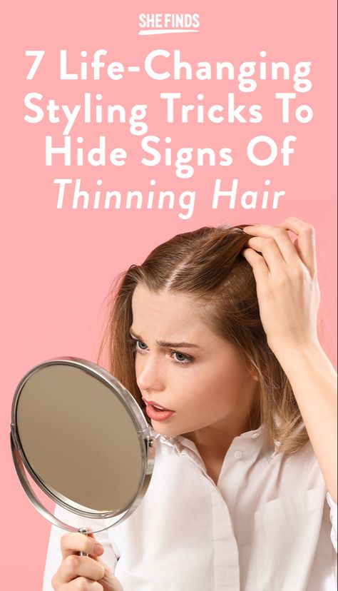 If you’re itching for a brand new ‘do, consider one of these gorgeous options. These hair styles and hair styling tricks can help make thinning hair look thicker and fuller. #hair #hairstyles #haircut #haircolor #haircare #hairgoals #hairideas #fashion #style Hairstyles For Shedding Hair, Styling Thinning Hair, How To Hide Thinning Hair For Women, Fringe Thinning Hair, Haircuts For Thinning Hair Women, Thinning Hair Styles For Women, Style Thinning Hair Women, Hairdo For Thinning Hair, Haircut Ideas For Thinning Hair