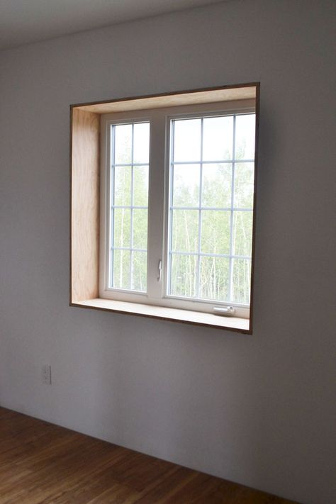 Interior window trim Window Trim Ideas Interior, Modern Window Trim, Wood Window Trim, Window Trim Ideas, Window Jamb, Window Trims, Interior Window Trim, Window Structure, Classic Room