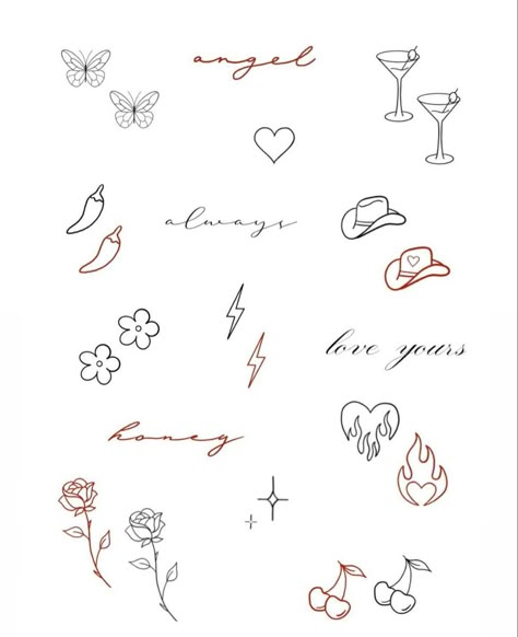 Mini Tattoo Ideas, Maching Tattoos, Cute Matching Tattoos, Matching Friend Tattoos, Small Matching Tattoos, Matching Tats, Small Girly Tattoos, Flame Tattoos, Handpoke Tattoo