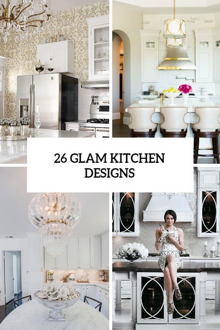 26 Beautiful Glam Kitchen Design Ideas To Try Farmhouse Glam Kitchen, Rustic Glam Kitchen, Modern Glam Kitchen, Kitchen Glam, Modern Glam Decor, Glam Kitchen Decor, Glam Interior Design, Glam Interior, Glamorous Kitchen