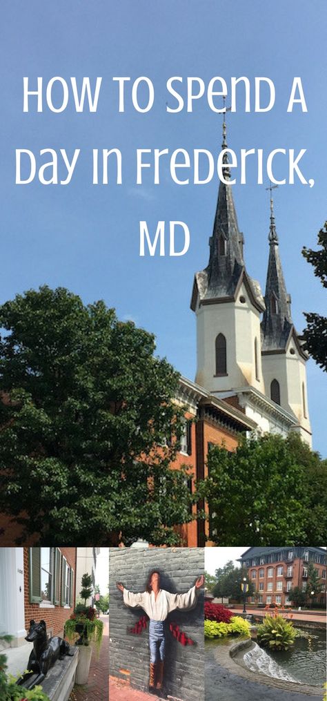 How to spend a day or two in Frederick, MD #travel Frederick Maryland Things To Do, Frederick Md Downtown, Downtown Frederick Maryland, Maryland Day Trips, Maryland Vacation, Roadside America, Frederick Maryland, East Coast Road Trip, Alexandria Virginia