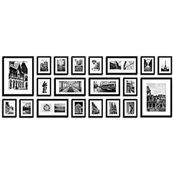 Frame Gallery Wall Ideas, Black Frame Gallery Wall, Gallery Wall White Frames, Frame Gallery Wall, Photo Frames Wall, Multi Picture Frames, Gallery Wall Ideas, Surf Room, Display Family Photos