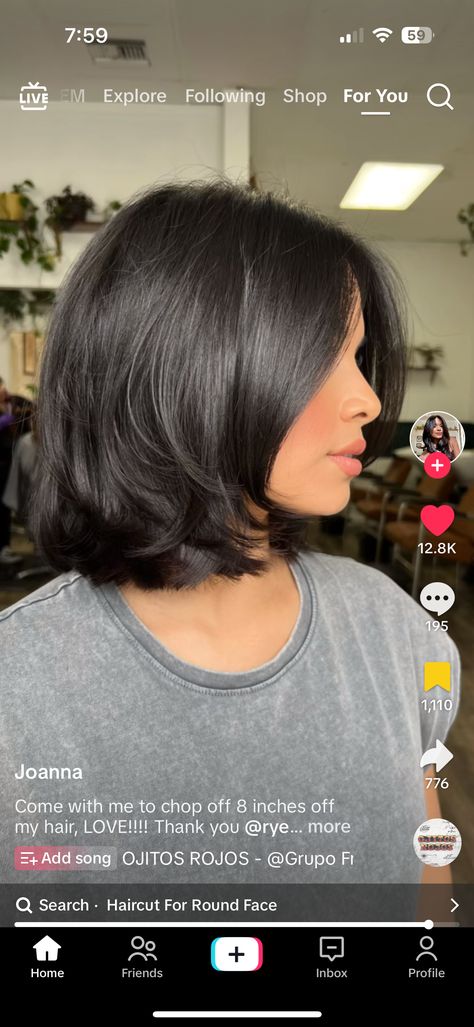 Short Dark Hair, Brown Hair Looks, Blowout Hair, Shoulder Length Hair Cuts, Haircuts For Medium Hair, Short Hair Haircuts, Cut My Hair, Short Hair Cuts For Women, Aesthetic Hair