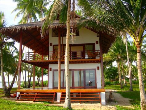 Two Story Villa, Simple Beach House, Filipino House, Resort Design Plan, Tiny Beach House, Philippines House Design, Small Beach Houses, Acute Angle, Philippine Houses