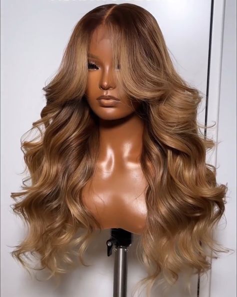 brunette hairwighairstylessoft curls Long Hair Blowout Hairstyles Loose Waves, Bridal Hair Volume, Big Loose Curls For Long Hair, Hairstyles Soft Curls, Loose Wave Curls, Loose Curls Long Hair, Big Voluminous Curls, Big Loose Curls, Blowout Curls