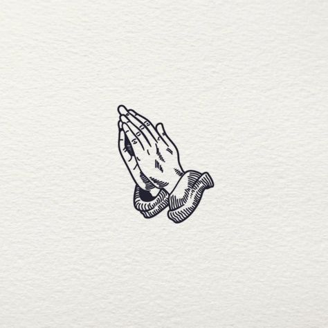 Prayer Hands Tattoo, Pray Tattoo, Praying Hands Tattoo, Bible Tattoos, Memorial Svg, 달력 디자인, Jesus Tattoo, Cool Small Tattoos, Small Hand Tattoos