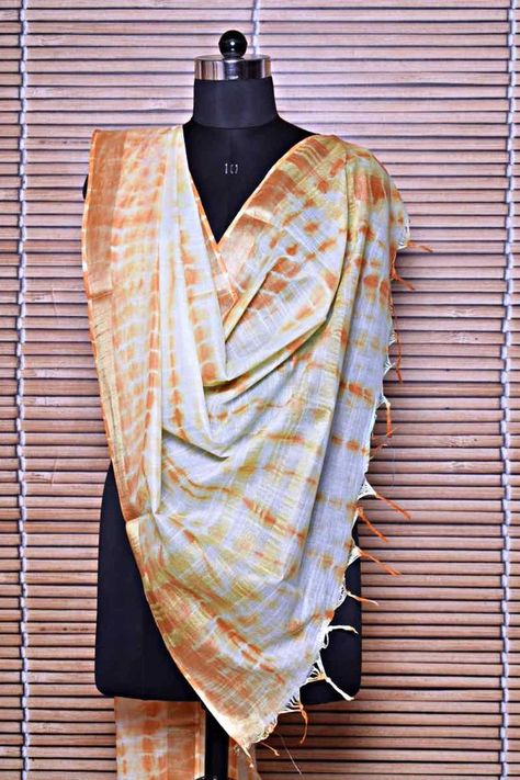 Shibori Dupatta, Shibori Silk, Cotton Dupatta, Silk Dupatta, Indian Clothes, Dresses Women, Shibori, Cotton Silk, Kimono Top