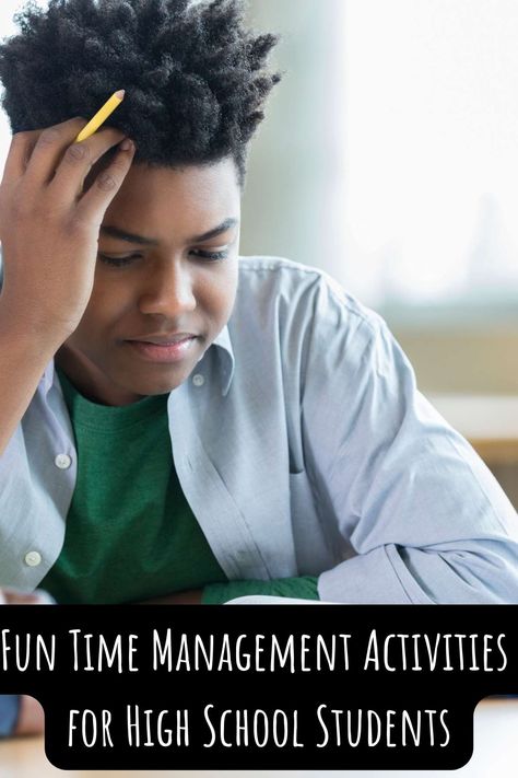 51 Fun Time Management Activities for High School Students - momma teen Back To School Ideas For Teens, School Studying Tips, Back To School For Teens, Activities For High School Students, Time Management Worksheet, Time Management Activities, Skills For Life, Activities For High School, Studying Tips