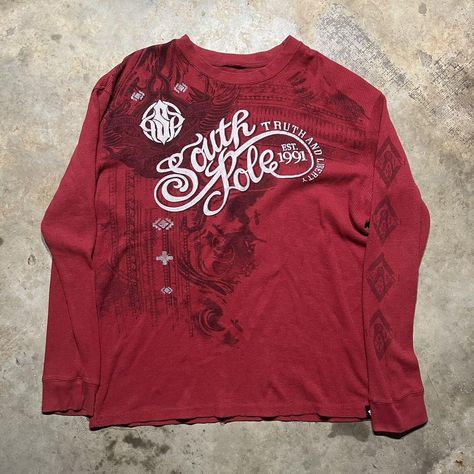 Vintage Y2k Southpole Red Thermal Long Sleeve... - Depop Thermal Long Sleeve, South Pole, Long Sleeve Shirt, Vintage Y2k, Sleeve Shirt, Long Sleeve Shirts, Long Sleeve, Red, T Shirt