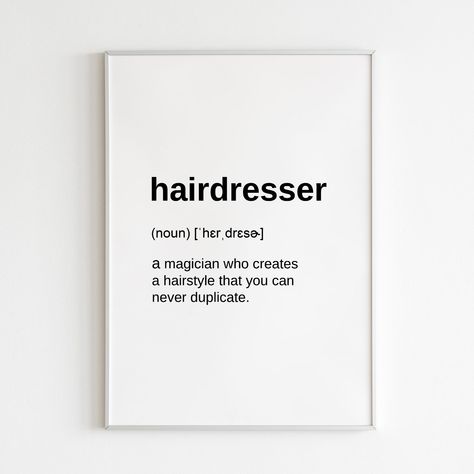 Barbershop Art, Hair Salon Wall Art, Barbershop Decor, Hair Salon Wall, Hair Salon Quotes, Hairdresser Quotes, Barber Gifts, Hair Salon Ideas, Hairstylist Quotes