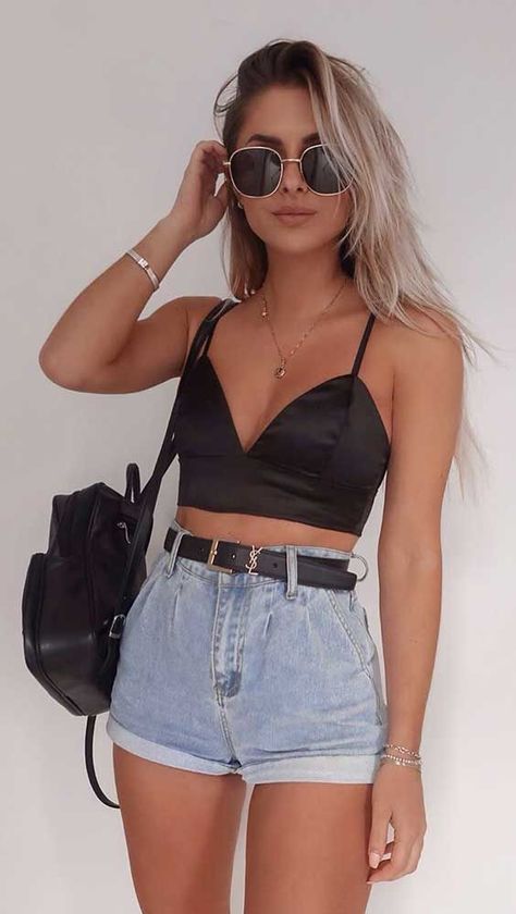 Spring Closet, Chique Outfits, Trendy Summer Outfits, Bff Pictures, Crop Top Outfits, Causual Outfits, Fashion Board, Summer Fashion Outfits, Cute Summer Outfits