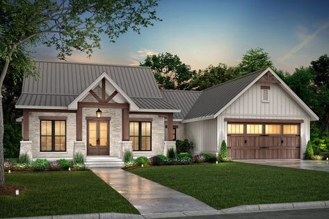 Southern Style House Plans, Barn Style House Plans, Ranch Style House, Ranch Style House Plans, Farmhouse Style House Plans, Country Style House Plans, Country House Plan, Ranch Style Homes, Family House Plans