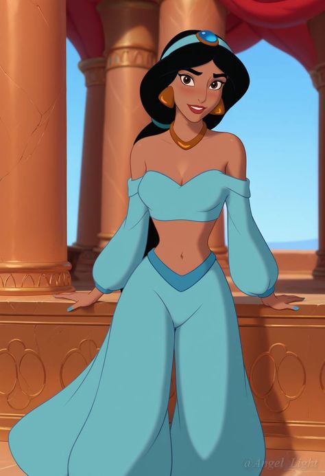 Pictures Of Disney Princesses, Jasmin Princess, Princess Jasmine Disney, Pretty Disney Characters, Alladin Costume Ideas, Jasmine Alladin, Princess Yasmin, Red Jasmine Costume Diy, Modern Jasmine