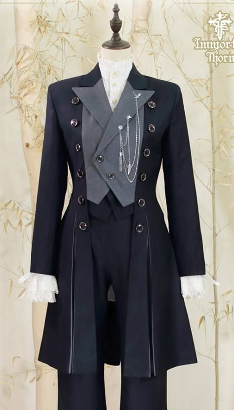 Ouji Fashion, Prince Clothes, Old Fashion Dresses, Clothes Reference, Cosplay Outfits, Fantasy Fashion, Lolita Dress, Gothic Lolita, Character Outfits