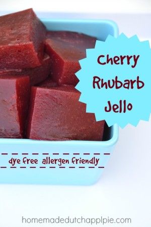 Cherry Rhubarb Jello | Homemade Dutch Apple Pie Rhubarb Jello, Rhubarb Ideas, Homemade Dutch Apple Pie, Cherry Rhubarb, Oatmeal Crisp, Jello Salads, Clean Desserts, Dutch Apple Pie, Rhubarb Desserts