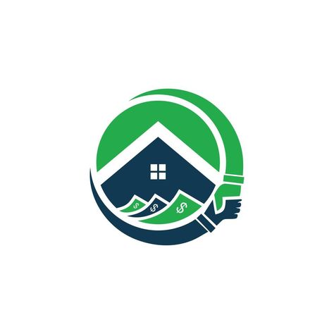 Mortgage Logo Design, Mortgage Logo, Loan Company, Hand Logo, Mortgage Loans, Classic Logo, Home Logo, Home Loans, Vector Art