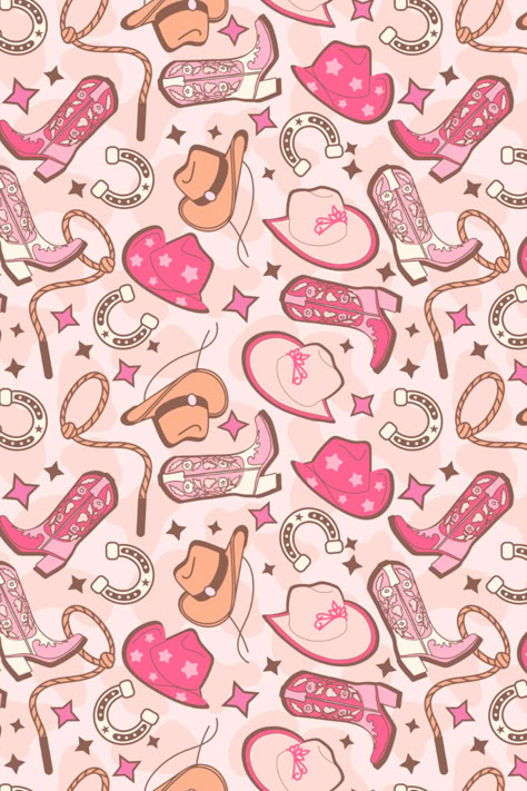 Cute Cowgirl Seamless Pattern, Western Repeat Pattern, Girly Seamless Repeat Pattern for Fabric Sublimation, Seamless Wrap Western Cowgirl Background, Cute Wallpapers Cowgirl, Pink Cowboy Background, Apple Watch Wallpaper Cowgirl, Cowgirl Screen Savers, Western Girly Wallpapers, Cute Wallpapers Country Aesthetic, Retro Cowgirl Aesthetic Wallpaper, Rodeo Background Wallpapers