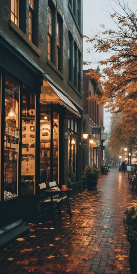 Empty Street, Fall Aesthetic, At Night, Walking