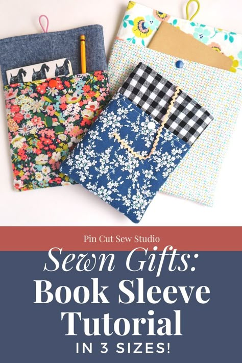 Kindle Bag Pattern, Book Bag Sewing Pattern Free, Book Cozy Pattern, Book Bag Pattern Free, Kindle Sewing Pattern, Fabric Book Pouch, Kindle Covers Diy Free Pattern, Book Pouch Sewing Pattern Free, Free Book Sleeve Sewing Pattern