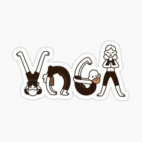 Yoga Stickers Printable, Pilates Stickers, Printout Stickers, Yoga Png, Yoga Drawing, Yoga Logo Design, Yoga Education, Laughter Yoga, Yoga Stickers