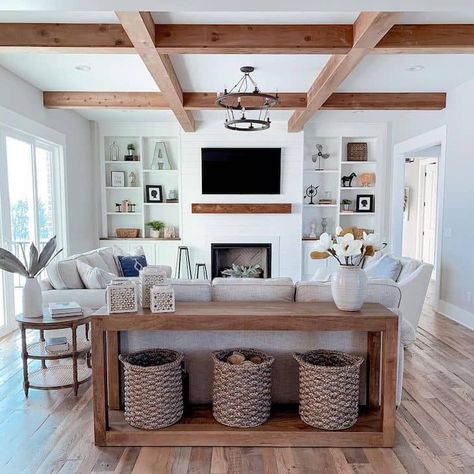 Modern Farmhouse Living, Modern Farmhouse Living Room, Farmhouse Decor Living Room, Living Room Remodel, Decor Home Living Room, Decor Minimalist, Don't Judge, Living Room Inspo, New Living Room