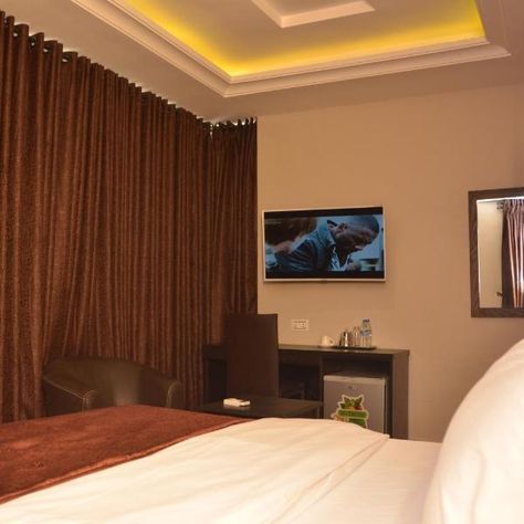 Residency Hotel Lagos Situated in Lagos 18 km from Apapa Amusement Park Residency Hotel Lagos features air-conditioned accommodation and a fitness centre. #hotel #Kano #Hotels #lodging #accommodation #special offers #packages #specials #weekend breaks #city breaks #deals #budget #cheap #discount #savings Ibis Hotel Room, Restaurants In Lagos Nigeria, Lagos Nigeria Aesthetic Night, Hotel Iris Yoko Ogawa, Hotel Room City View Night, Benin City, Nike Art, Eco Hotel, Lagos Nigeria