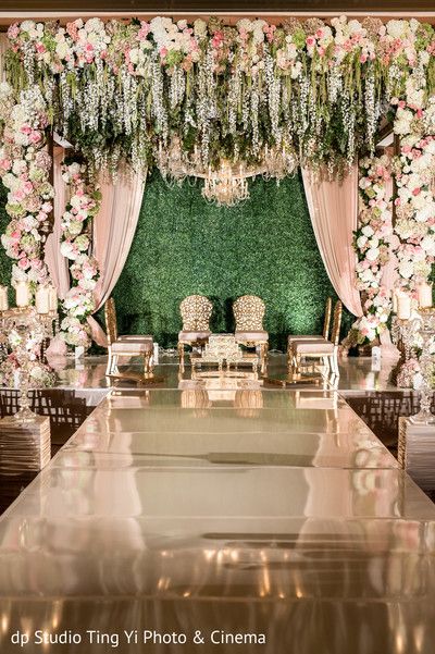 Wedding Ceremony Aisle, Hall Decorations, Wedding Hall Decorations, Wedding Stage Decor, Engagement Decor, Wedding Reception Backdrop, Wedding Stage Design, Ceremony Aisle, Mandap Decor