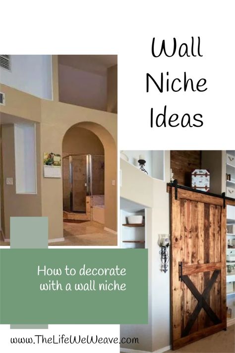 Tall Niche Decorating Ideas, Deep Niche Decor Ideas, Large Wall Niche Decor Ideas, Decorate A Niche In A Wall, Wall Niche Ideas Entryway Entrance, High Ceiling Wall Niche Decorating Ideas, Alcove Ideas Living Room Wall Niches, Large Niche Decor Ideas, Large Wall Niche Ideas