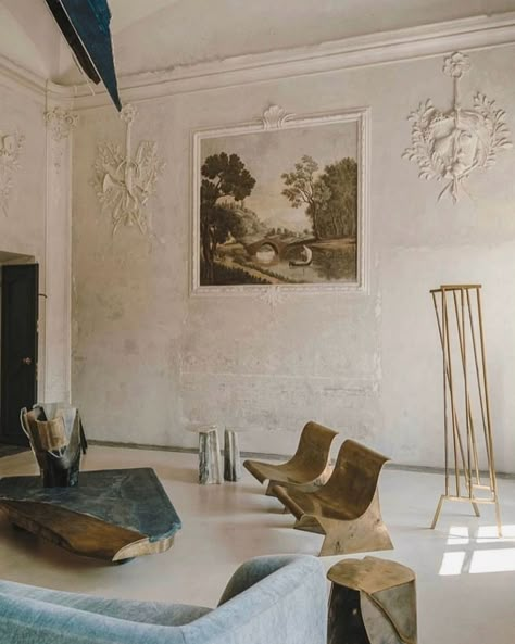 Palazzo Digerini by @vdecotiis photography by @salvalopez Vincenzo De Cotiis, George Sand, Small Apartment Living Room, Rustic Home Design, Mediterranean Home, House Blueprints, Stylish Furniture, Interior Furniture, Beautiful Interiors