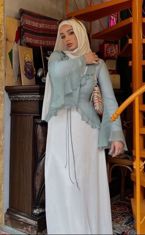 Hijabi Long Dress Casual, Florida Modest Outfits, Cute Hijabi Outfits Dresses, Hijabi Dress Aesthetic, Hijabi Looks, Summer Outfits For Hijab Girl, Modest Summer Wear, Hijabi Outfit Inspo Summer, Modest Fits Aesthetic Hijabi