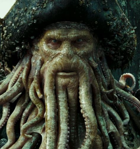 Davy Jones Pirates, Hector Barbossa, Kaptan Jack Sparrow, Sea Queen, Pirate Tattoo, The Kraken, Creepy Tattoos, Davy Jones, Pirate Life