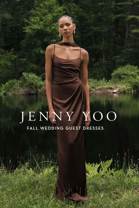 Fall wedding season is back. Be the best dressed guest at any event and shop Jenny Yoo online today. Available sizes 00-32. November Formal Wedding Guest Dress, Black Tie Fall Wedding Guest Dress, Fall Wedding Dress Guest, Fall Wedding Guest Dress October, Fall Wedding Guests, Wedding Guest Inspiration, Bridal Fits, Edwardian Garden, Black Tie Wedding Attire