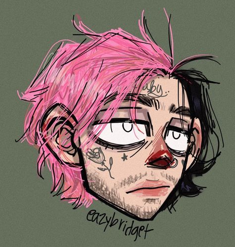 Eazy Bridget, Lil Peep Drawing, Peep Drawing, Comforting Art, Sick Drawings, Arte Indie, Arte Grunge, Arte Peculiar, Arte Punk