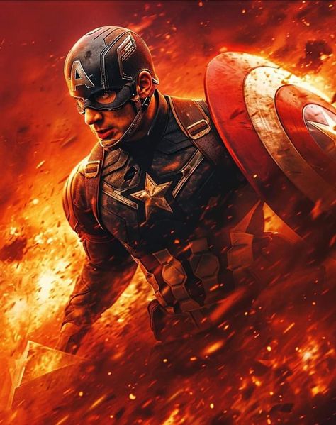 Fire Iphone Wallpaper, Captain America Artwork, Captain America Tattoo, Marvel 4k Wallpaper, America Tattoo, Captain Action, Marvel 4k, Logo Superman, Iron Man Hd Wallpaper