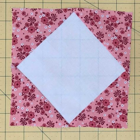 How to Make A Square in a Square Quilt Block ~ Tutorial - Days Filled With Joy Economy Square Quilt Block, Square Inside A Square Quilt Block, Square On Square Quilt Block, Quilt Block With Center Square, Framing Quilt Blocks, Diamond In A Square Quilt Block, Square Within A Square Quilt Block, Square In A Square Quilt Block Chart, Square In A Square Quilt Pattern