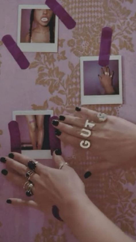 guts💜 Olivia Rodrigo Nails Ideas Guts, Guts Aesthetic, Liv Rodrigo, Olivia Lyrics, 2000s Party, Olivia + Core + Aesthetic, Undying Love, Mexican Girl, Concert Looks