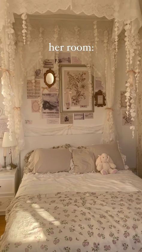 Room Ideas Aesthetic Big Window, Emma Ross Bedroom, Croquet Bedroom Aesthetic, Lace Curtains Bedroom Aesthetic, Dim Bedroom Aesthetic, Old Fashion Room Ideas Bedrooms, Soft Feminine Room Aesthetic, Room Ideas Amazon Finds, Victorian Room Decor Bedroom