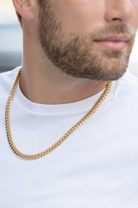 #MensJewelry #GoldChain #Fathersday #giftsforhim #mayisgoldmonth Men's Gold Chain Necklace, Best Chains For Men, Gold Necklace For Men Chains, Men’s Gold Chain Designs, Gold For Men, Men’s Gold Necklace, Men’s Gold Chain, Mens Chains Gold For Men, Necklace Gold For Men