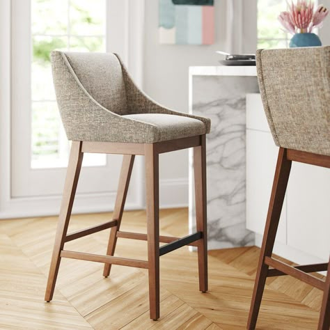 Kitchen Island Stools With Backs, Kitchen Island Stools, Bar Modern, Counter Stools With Backs, Stools For Kitchen, Island Chairs, Island Stools, Kursi Bar, A Reading Nook