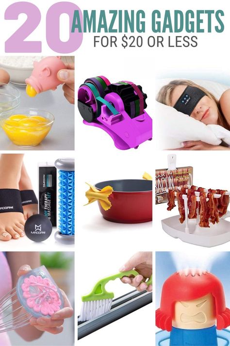 Here's a fun list of cool gadgets that you can buy on a budget of $20 or less. These gadgets are so cool you'll wonder how they can cost so little! #thecraftyblogstalker #bestgadgets #amazongadgets #gadgets Amazon Gadgets Videos 2023, Genius Inventions Gadgets, Gadgets That Make Life Easier, Household Gadgets Genius Ideas, Life Hack Gadgets, Kitchen Gadgets And Gizmos, Cool Products Gadgets, Amazing Amazon Finds, Cool Cheap Gadgets